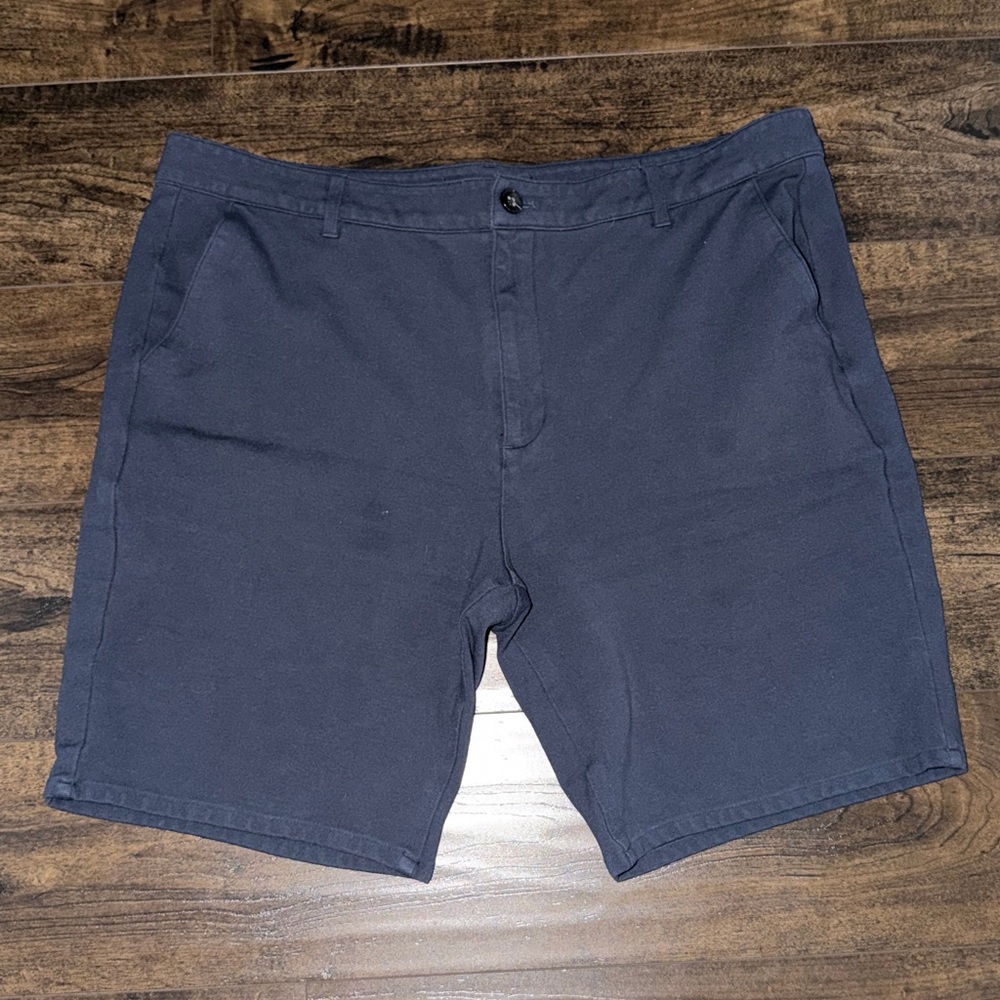 9" Comfort Knit Chino Shots - Blue Grey